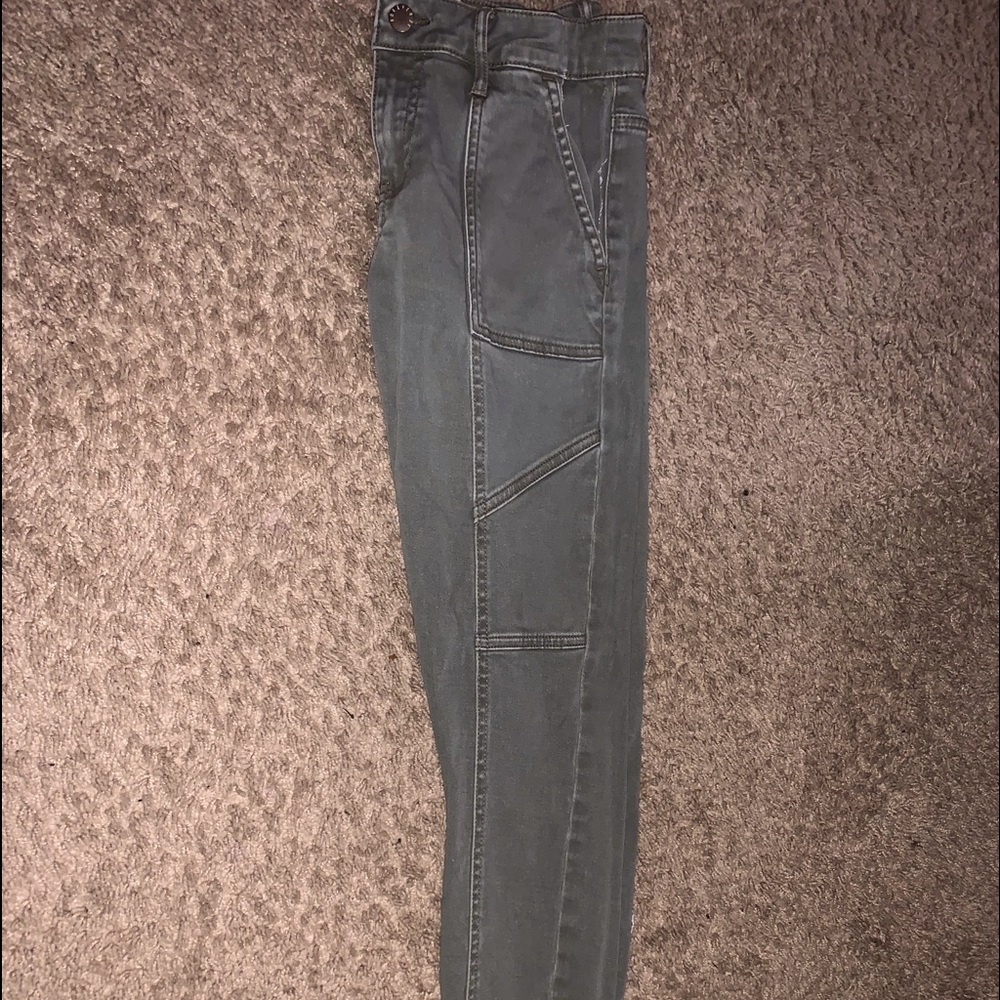 Army green jeans